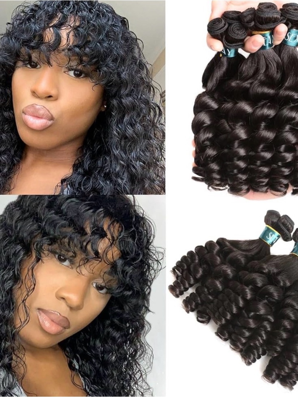 Curly Human Hair Bundles